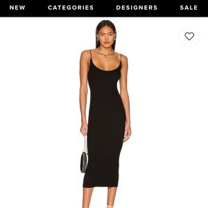 Enza Costa silk essentials ribbed knit tank dress